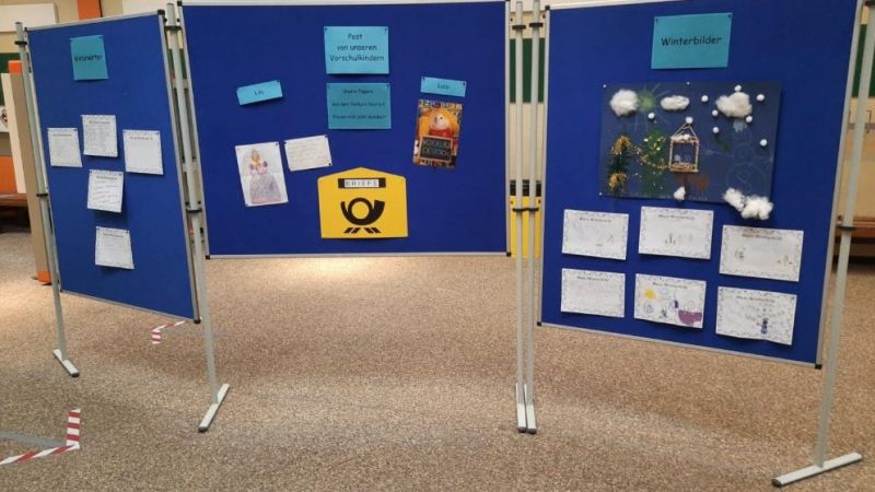  Vorkurs Deutsch - Startpunkt,Webseite der Grundschule und Motiv 